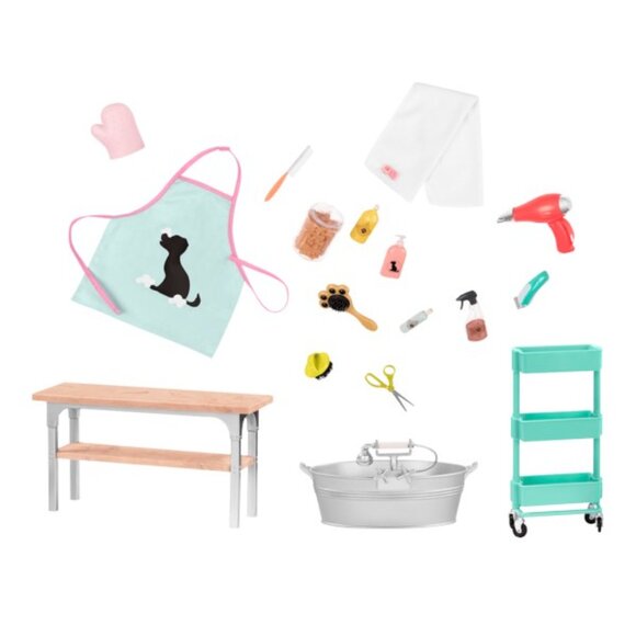 Our Generation Dog & Pet Grooming Salon Play Set (for 18 inch Dolls) - Picture 2 of 13